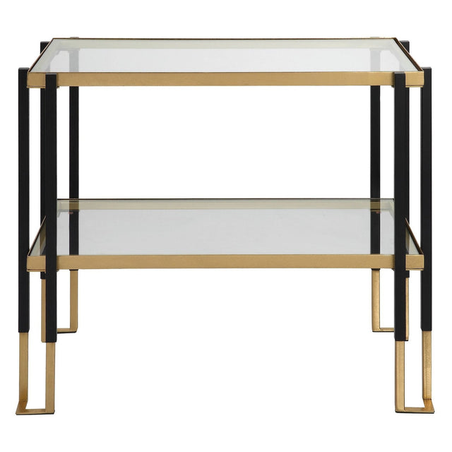 Uttermost Kentmore Glass Side Table - Home Elegance USA