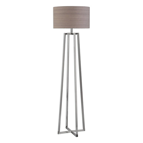 Uttermost Keokee Polished Nickel Floor Lamp - Home Elegance USA