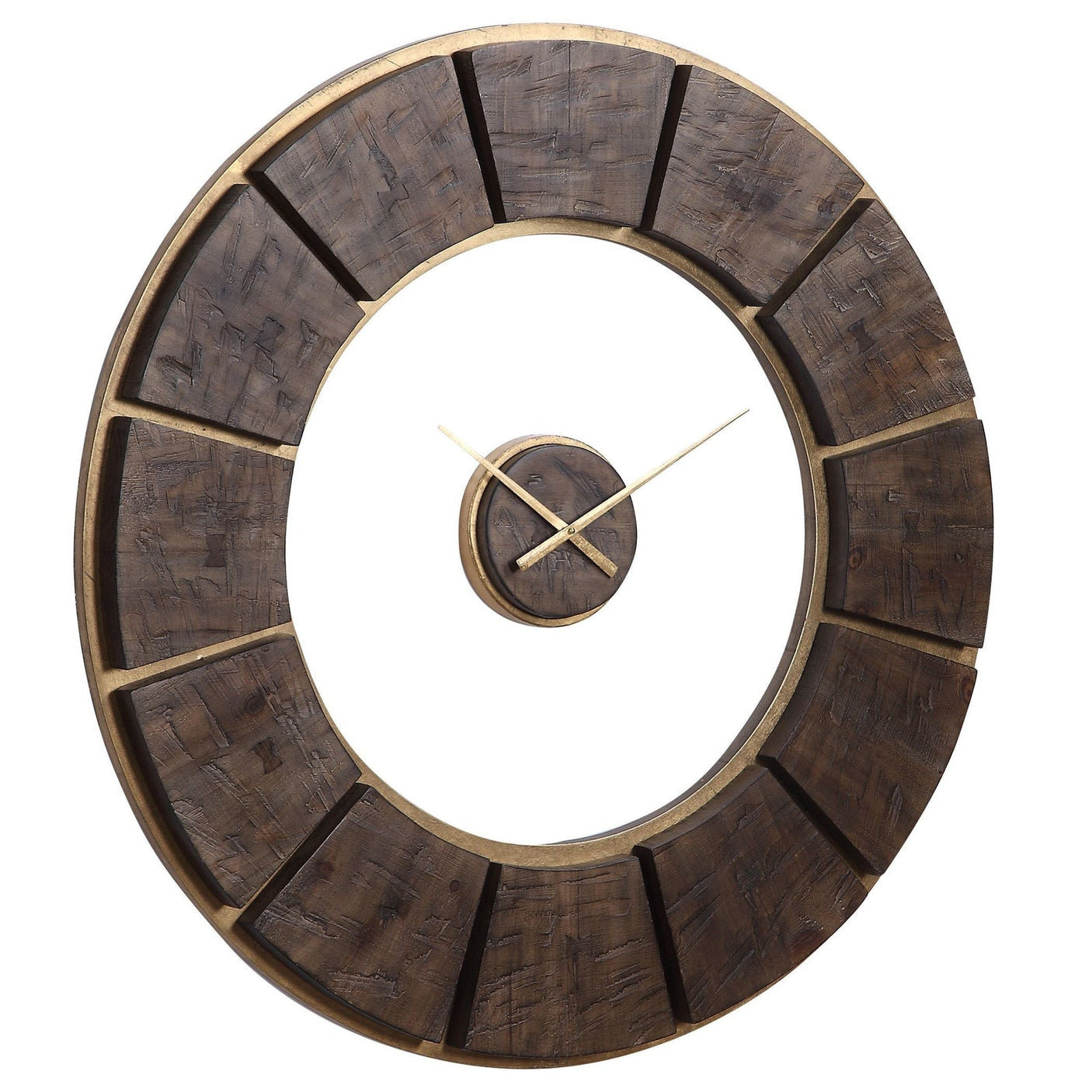Uttermost Kerensa Wooden Wall Clock - Home Elegance USA