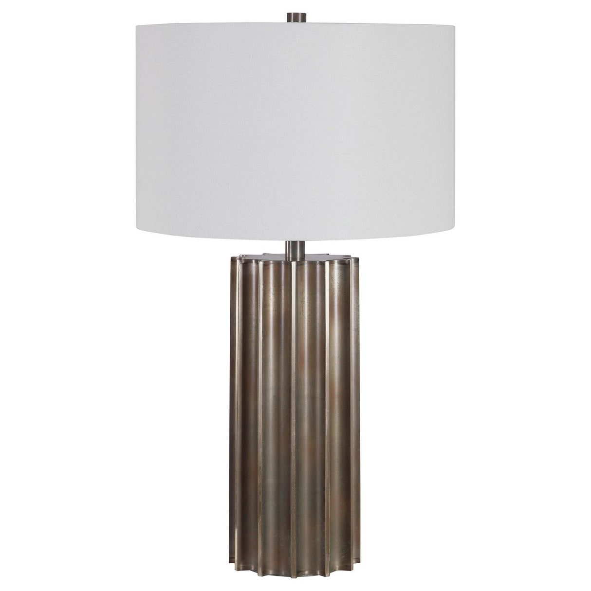 Uttermost Khalio Gun Metal Table Lamp - Home Elegance USA