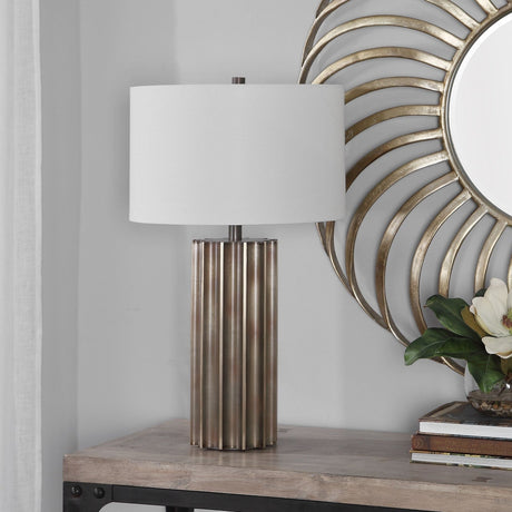 Uttermost Khalio Gun Metal Table Lamp - Home Elegance USA