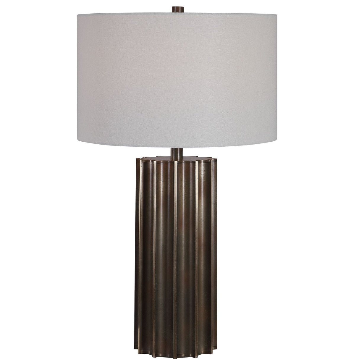 Uttermost Khalio Gun Metal Table Lamp - Home Elegance USA