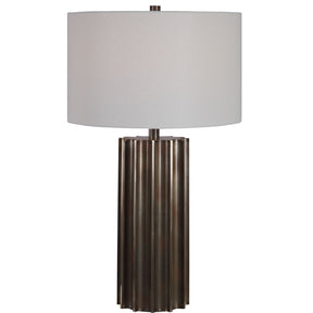 Uttermost Khalio Gun Metal Table Lamp - Home Elegance USA