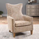 Uttermost Kiango Animal Pattern Armchair - Home Elegance USA