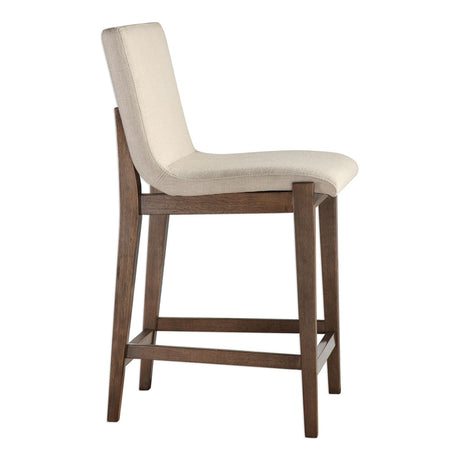 Uttermost Klemens Linen Counter Stool - Home Elegance USA