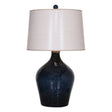 Uttermost Lamone Blue Glass Lamp - Home Elegance USA