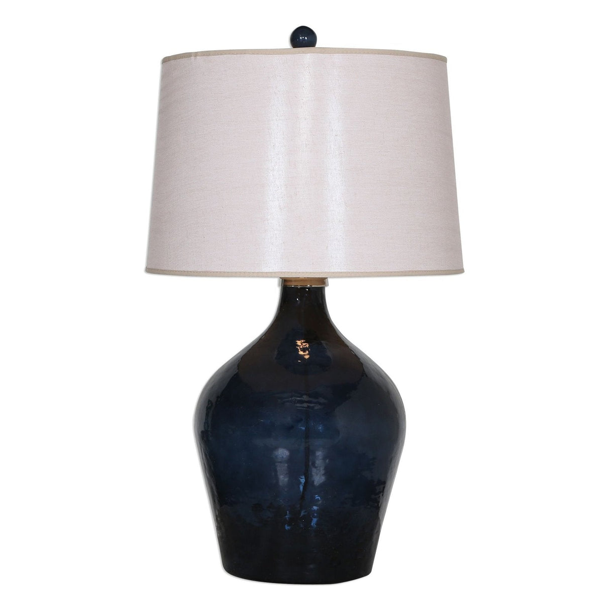 Uttermost Lamone Blue Glass Lamp - Home Elegance USA