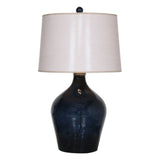 Uttermost Lamone Blue Glass Lamp - Home Elegance USA