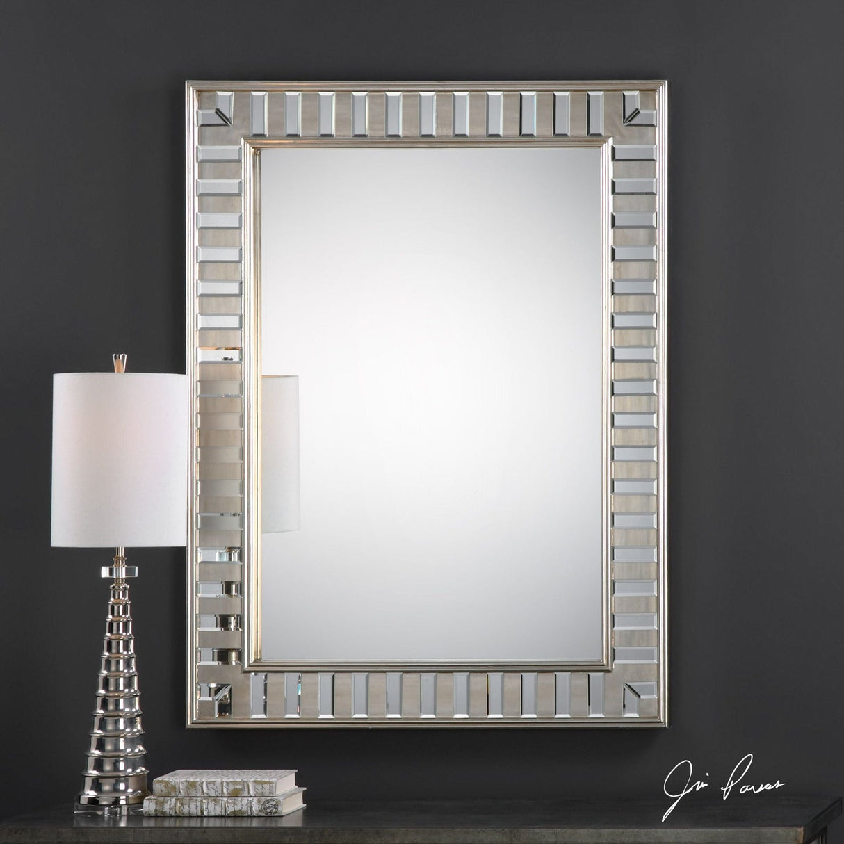 Uttermost Lanester Silver Leaf Mirror - Home Elegance USA