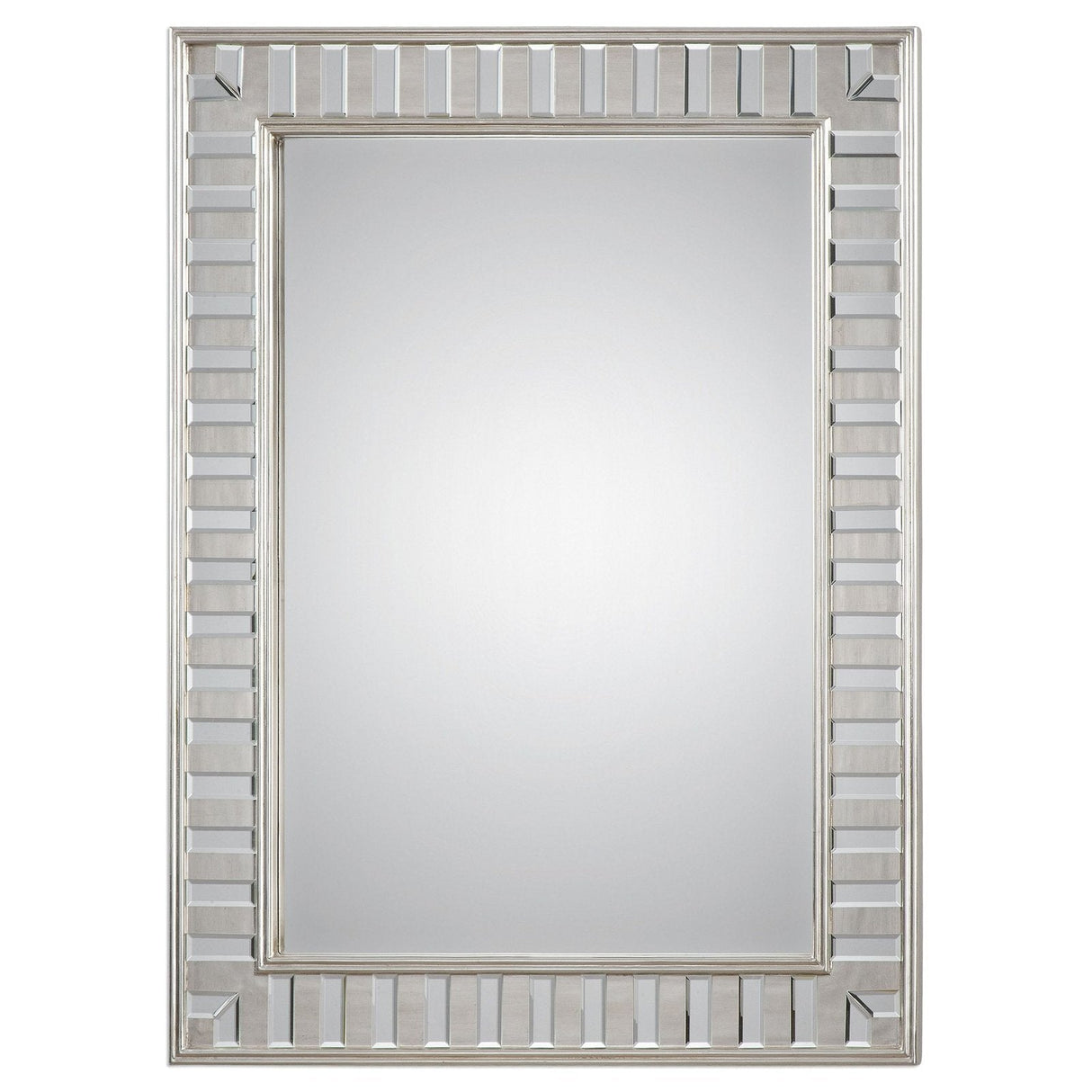 Uttermost Lanester Silver Leaf Mirror - Home Elegance USA