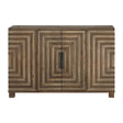 Uttermost Layton Geometric Console Cabinet - Home Elegance USA