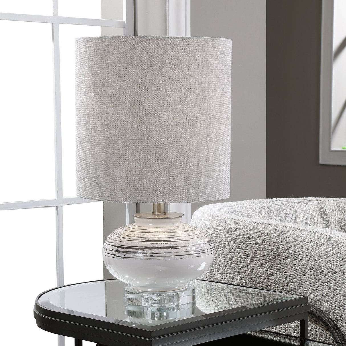 Uttermost Lenta Off-White Accent Lamp - Home Elegance USA