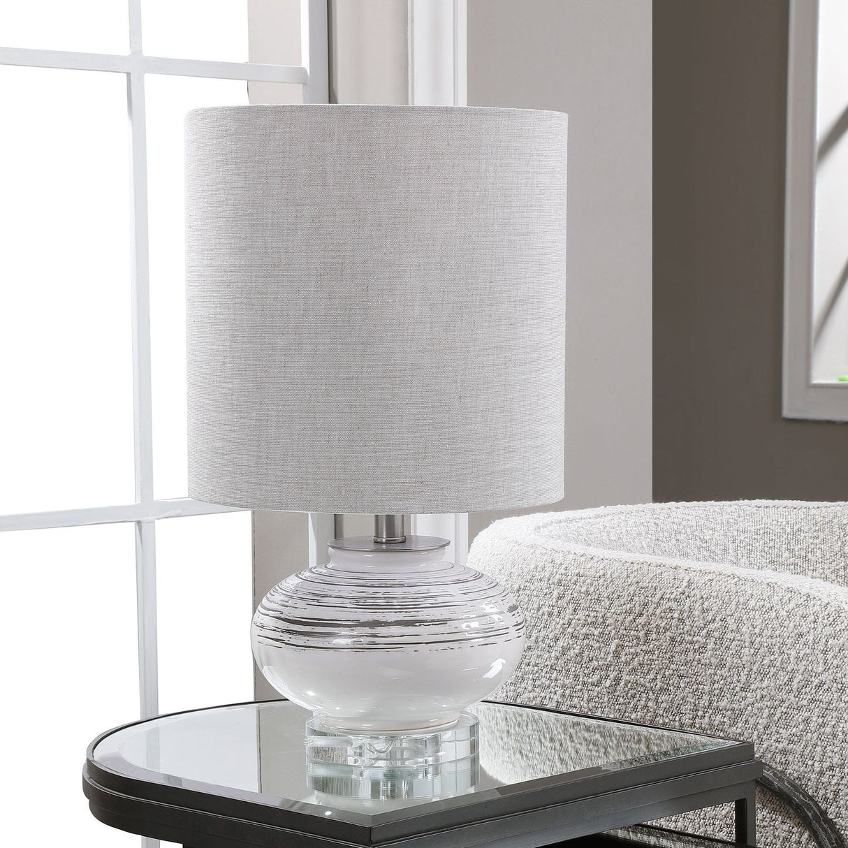 Uttermost Lenta Off-White Accent Lamp - Home Elegance USA