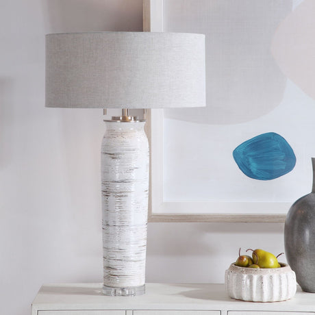 Uttermost Lenta White Table Lamp - Home Elegance USA