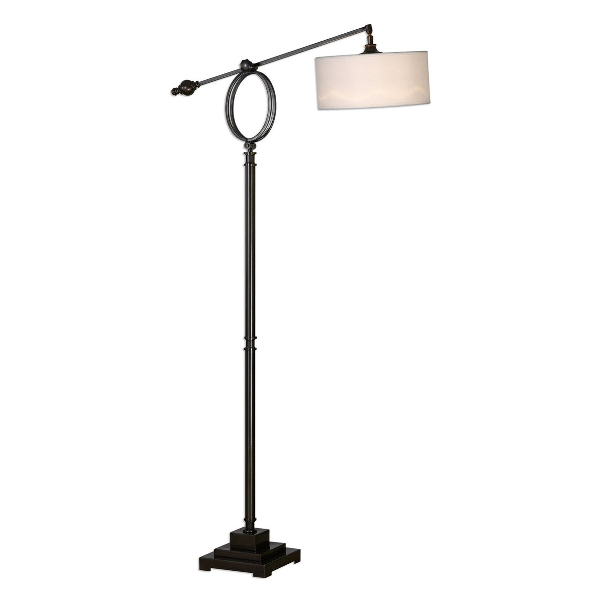 Uttermost Levisa Brushed Bronze Floor Lamp - Home Elegance USA