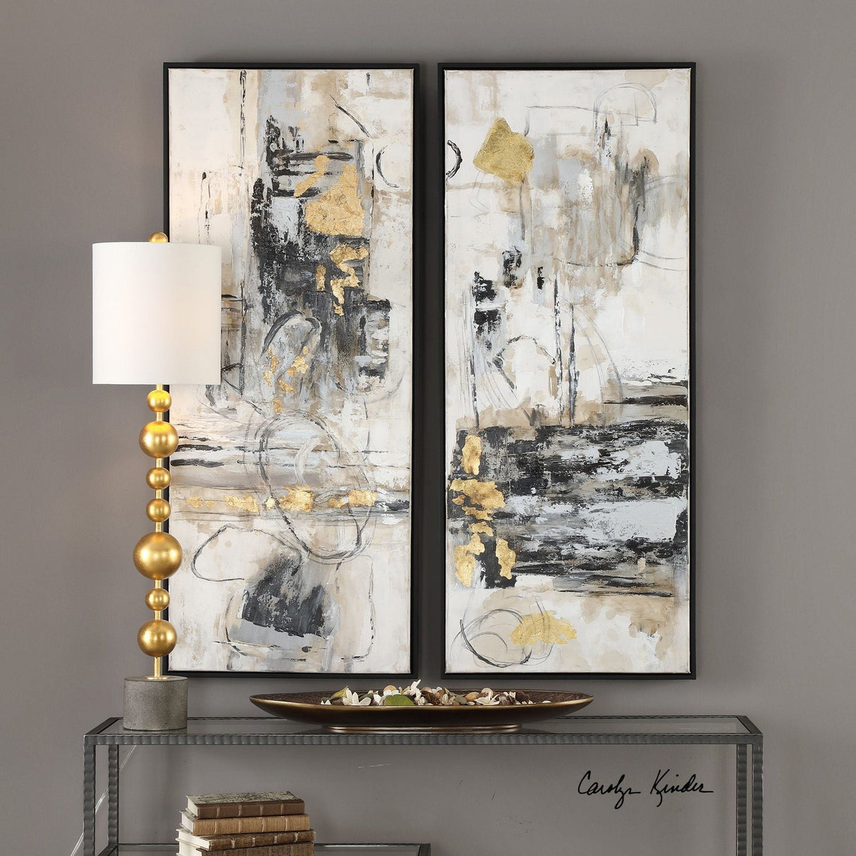Uttermost Life Scenes Abstract Art - Set Of 2 - Home Elegance USA