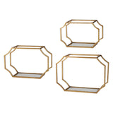 Uttermost Lindee Gold Wall Shelves - Set Of 3 - Home Elegance USA