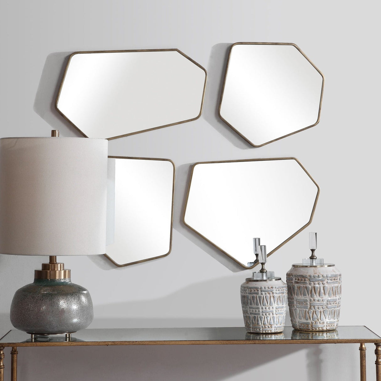 Uttermost Linneah Modern Mirrors - Set Of 4 - Home Elegance USA