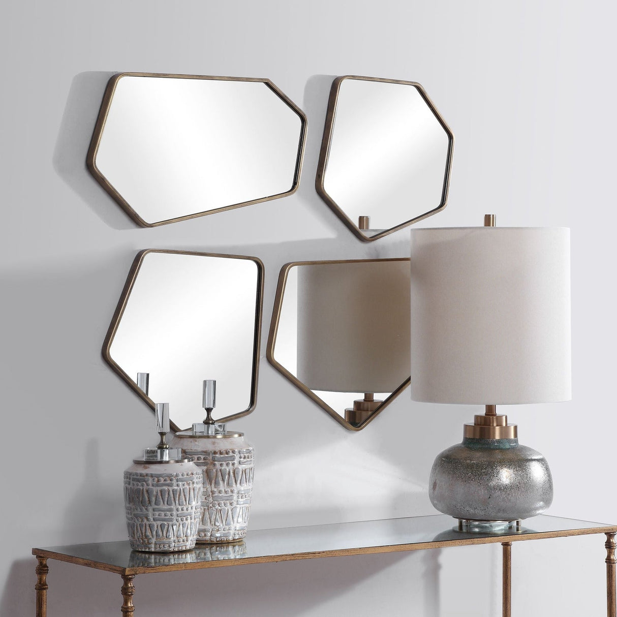 Uttermost Linneah Modern Mirrors - Set Of 4 - Home Elegance USA