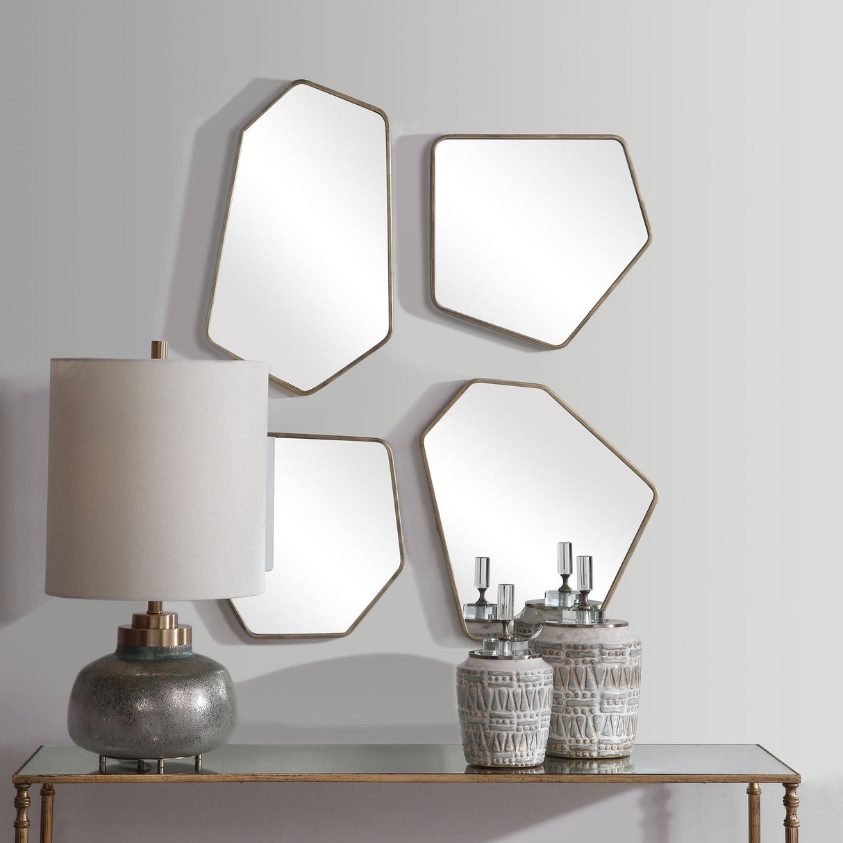 Uttermost Linneah Modern Mirrors - Set Of 4 - Home Elegance USA