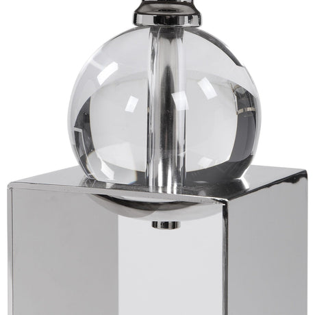 Uttermost Lucian Nickel Candleholders - Set Of 2 - Home Elegance USA