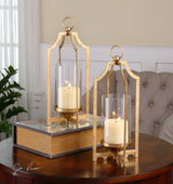 Uttermost Lucy Gold Candleholders - Set Of 2 - Home Elegance USA
