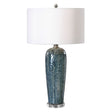 Uttermost Maira Blue Ceramic Table Lamp - Home Elegance USA