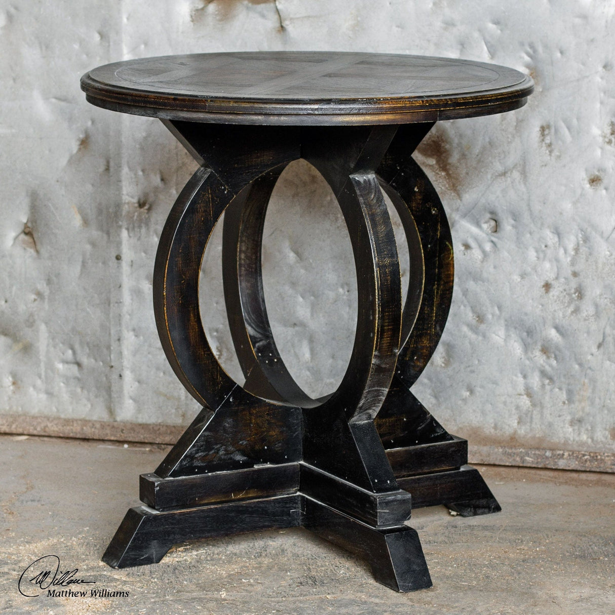 Uttermost Maiva Black Side Table - Home Elegance USA