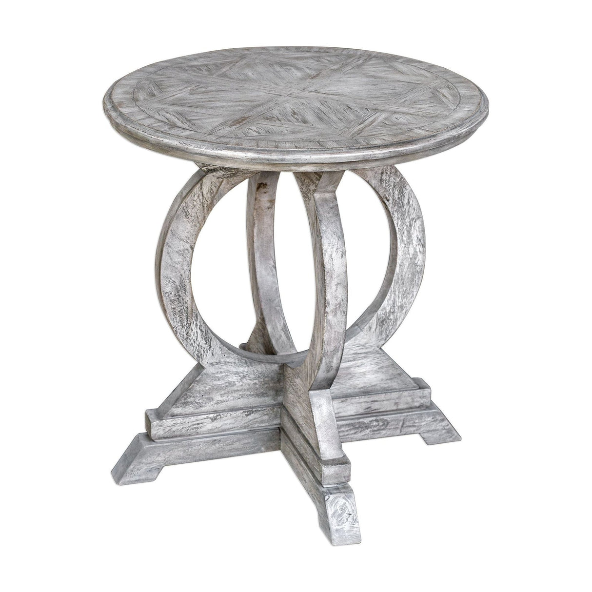 Uttermost Maiva White Side Table - Home Elegance USA