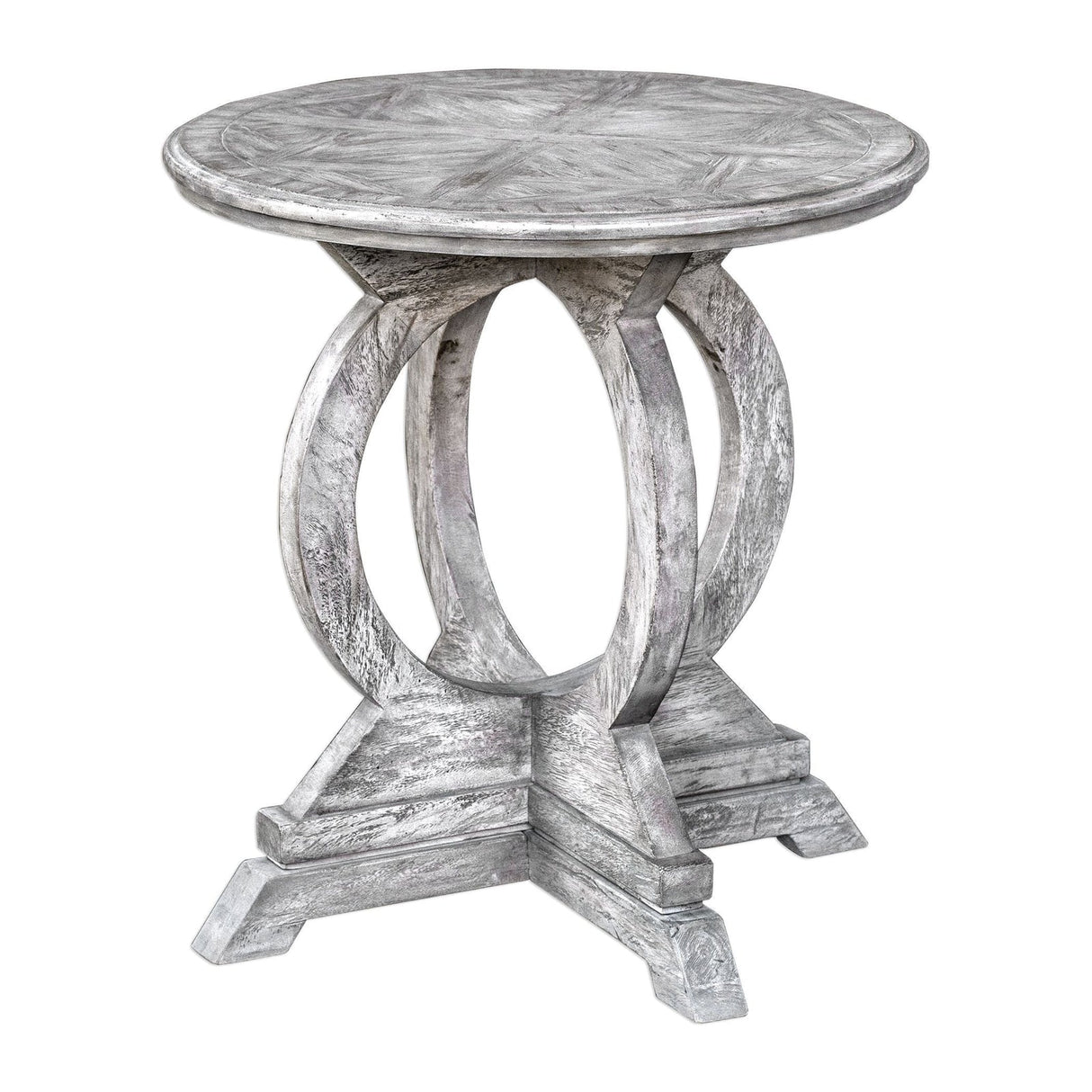 Uttermost Maiva White Side Table - Home Elegance USA