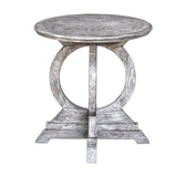 Uttermost Maiva White Side Table - Home Elegance USA