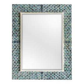 Uttermost Makaria Coastal Blue Mirror - Home Elegance USA