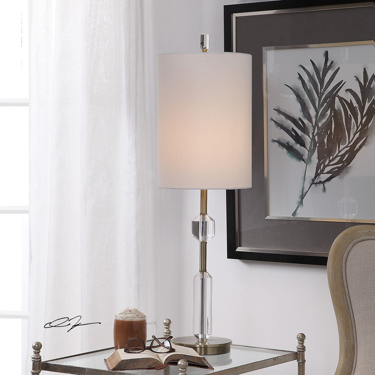 Uttermost Margo Cut Crystal Buffet Lamp - Home Elegance USA