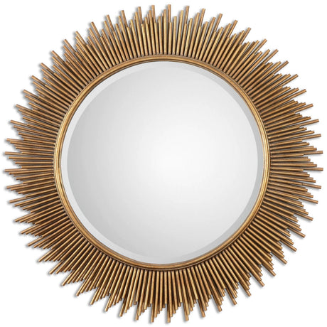 Uttermost Marlo Round Gold Mirror - Home Elegance USA