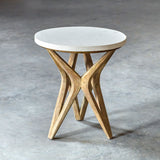 Uttermost Marnie Limestone Side Table - Home Elegance USA