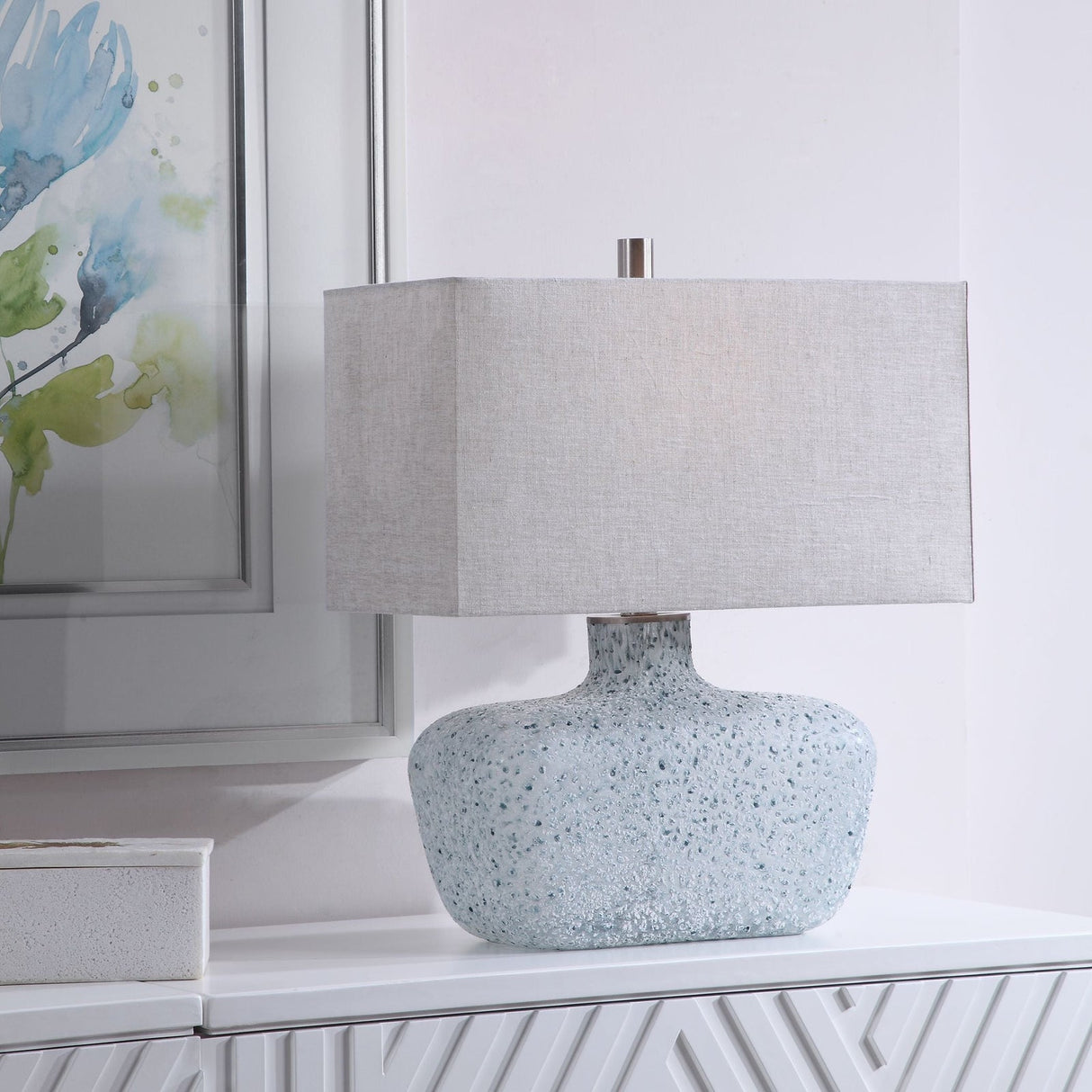 Uttermost Matisse Textured Glass Table Lamp - Home Elegance USA