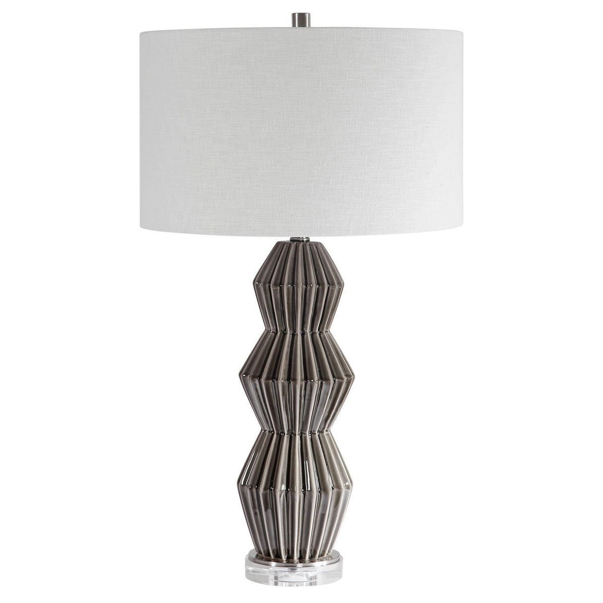 Uttermost Maxime Smokey Gray Table Lamp - Home Elegance USA