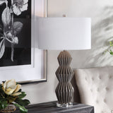 Uttermost Maxime Smokey Gray Table Lamp - Home Elegance USA