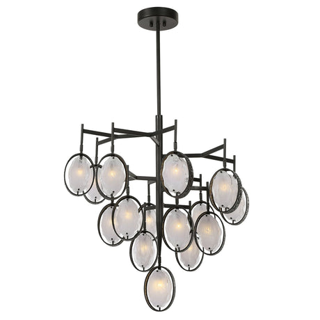 Uttermost Maxin 15 Light Large Bronze Chandelier - Home Elegance USA