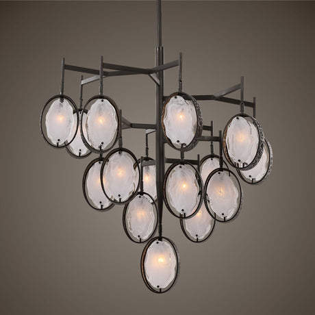 Uttermost Maxin 15 Light Large Bronze Chandelier - Home Elegance USA