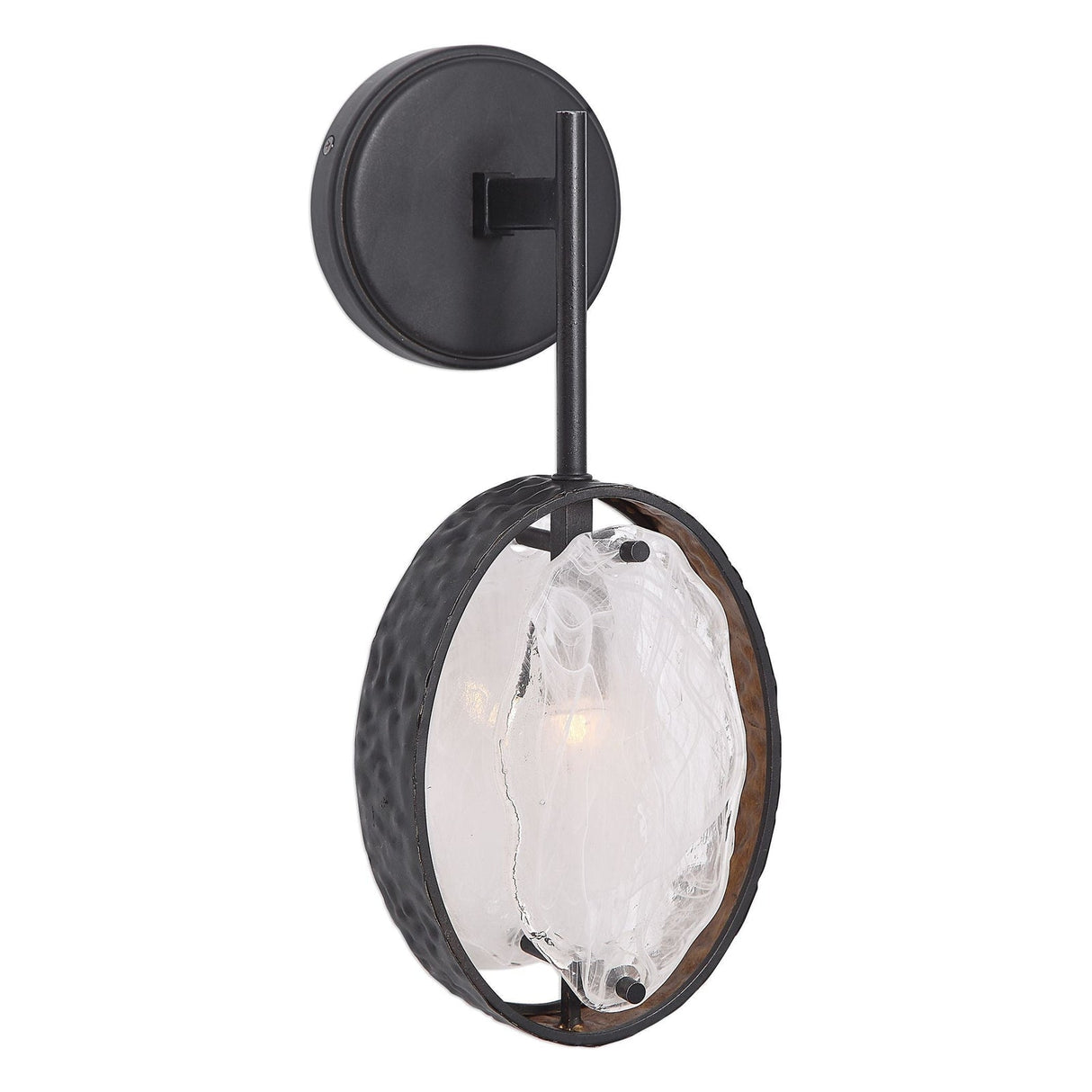 Uttermost Maxin Dark Bronze 1 Light Sconce - Home Elegance USA
