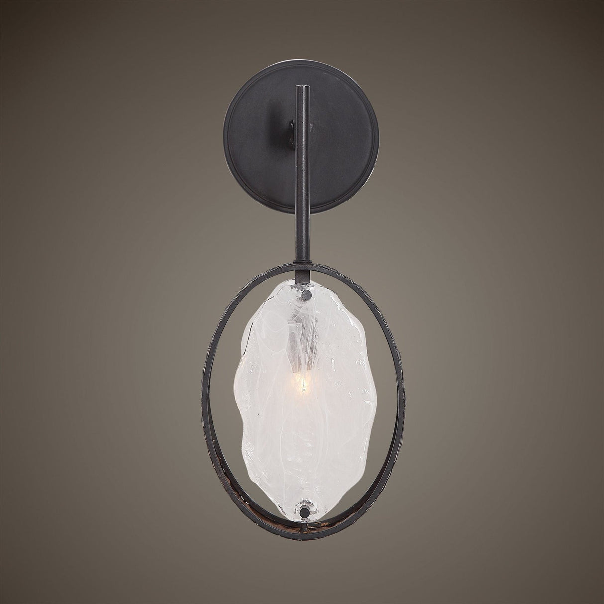 Uttermost Maxin Dark Bronze 1 Light Sconce - Home Elegance USA