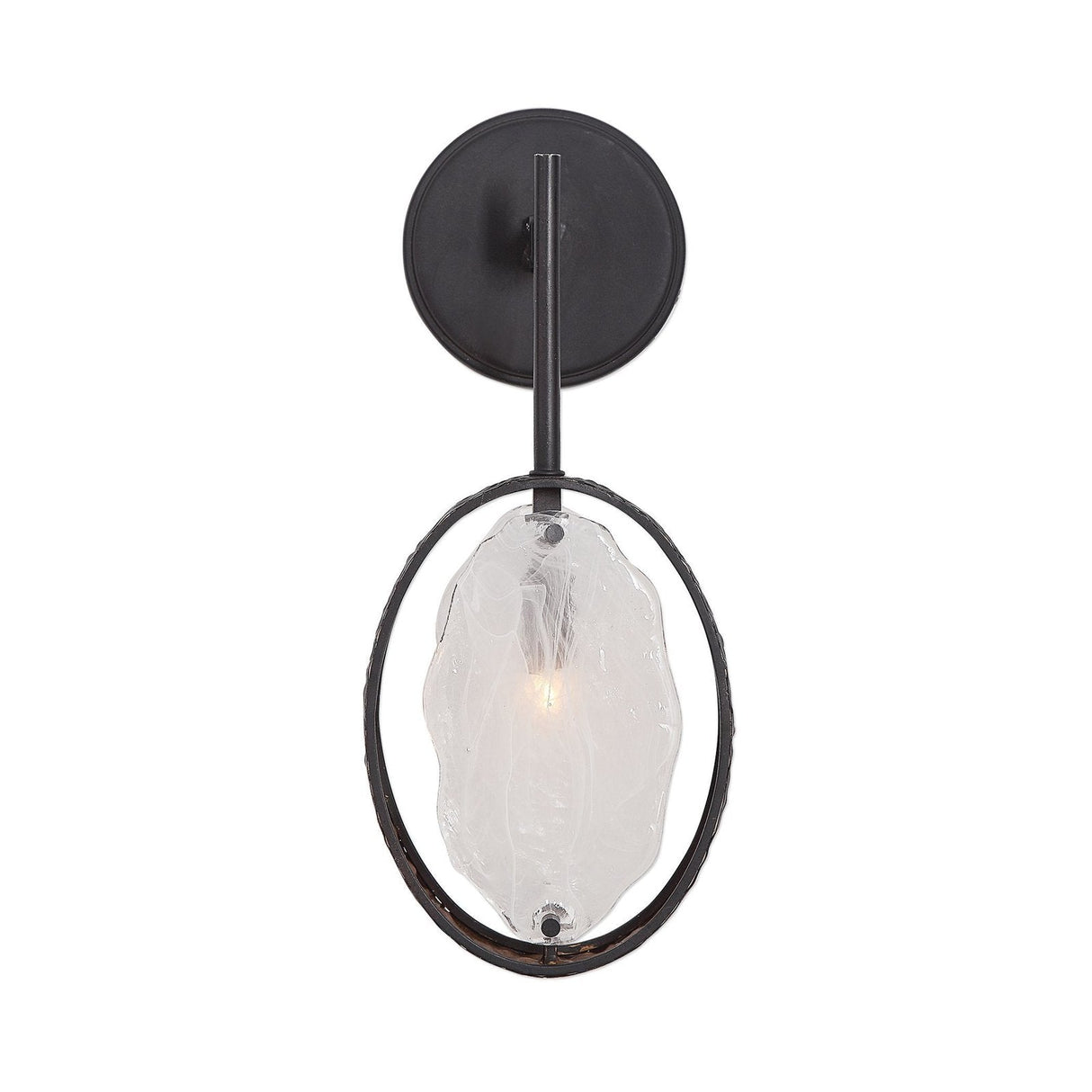 Uttermost Maxin Dark Bronze 1 Light Sconce - Home Elegance USA