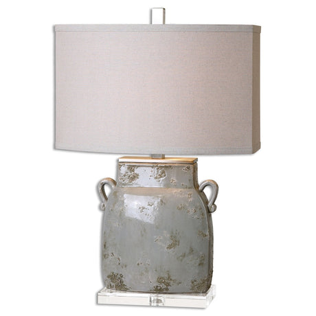 Uttermost Melizzano Ivory-Gray Table Lamp - Home Elegance USA