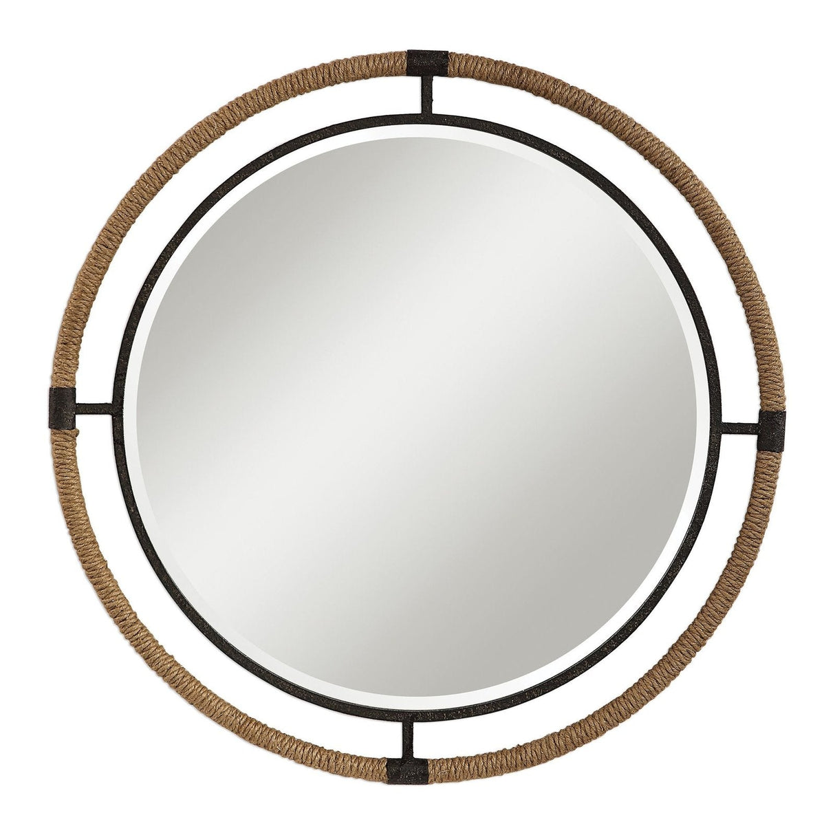 Uttermost Melville Coastal Round Mirror - Home Elegance USA
