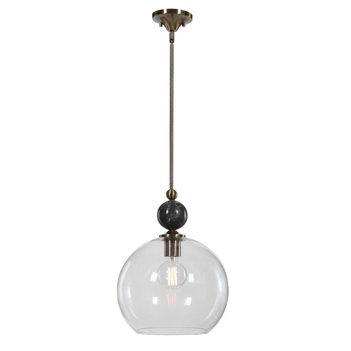 Uttermost Mendota 1 Light Glass Pendant - Home Elegance USA