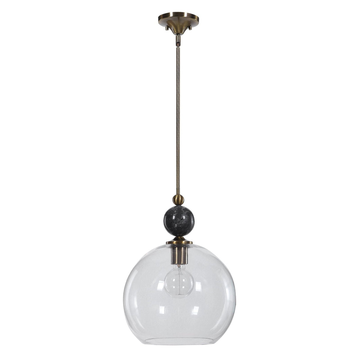 Uttermost Mendota 1 Light Glass Pendant - Home Elegance USA