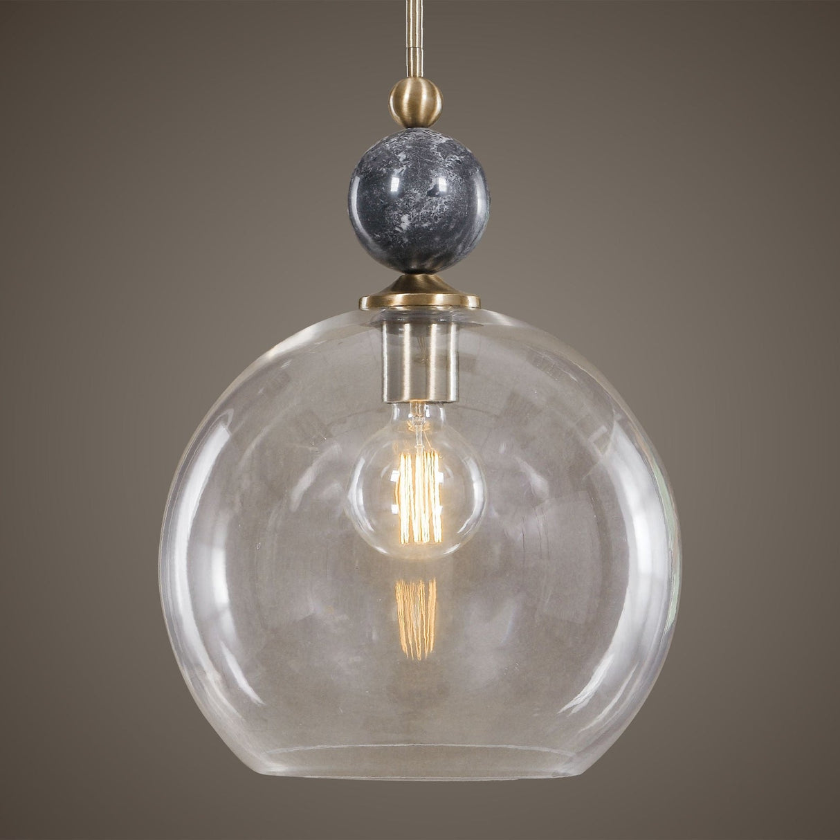 Uttermost Mendota 1 Light Glass Pendant - Home Elegance USA