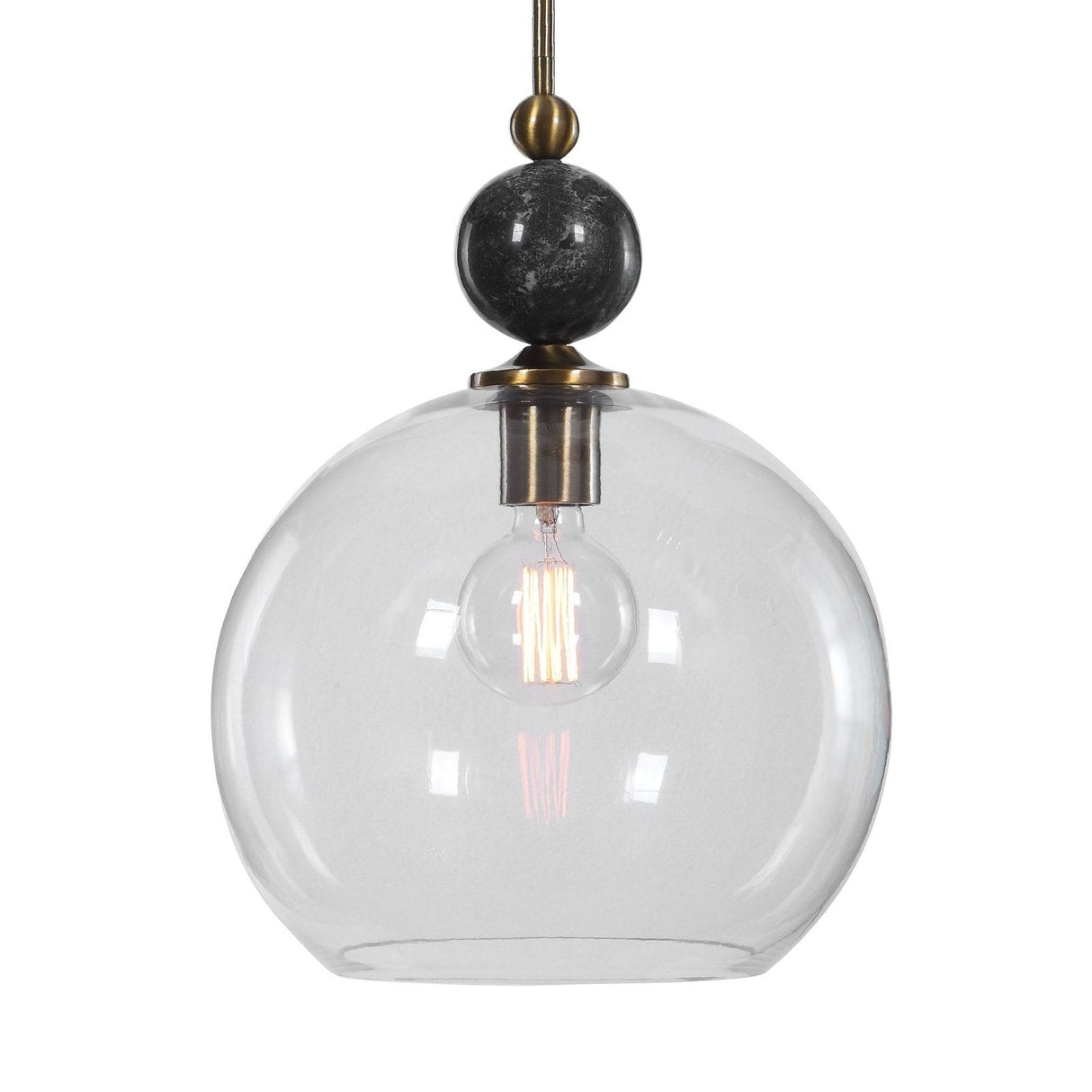 Uttermost Mendota 1 Light Glass Pendant - Home Elegance USA