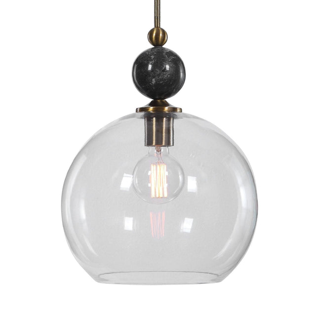 Uttermost Mendota 1 Light Glass Pendant - Home Elegance USA